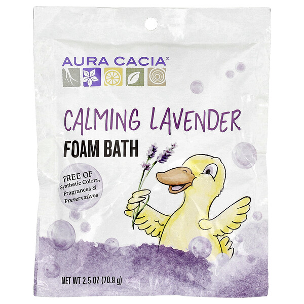 Aura Cacia Foam Bath, Calming Lavender, 2.5 oz (70.9 g)