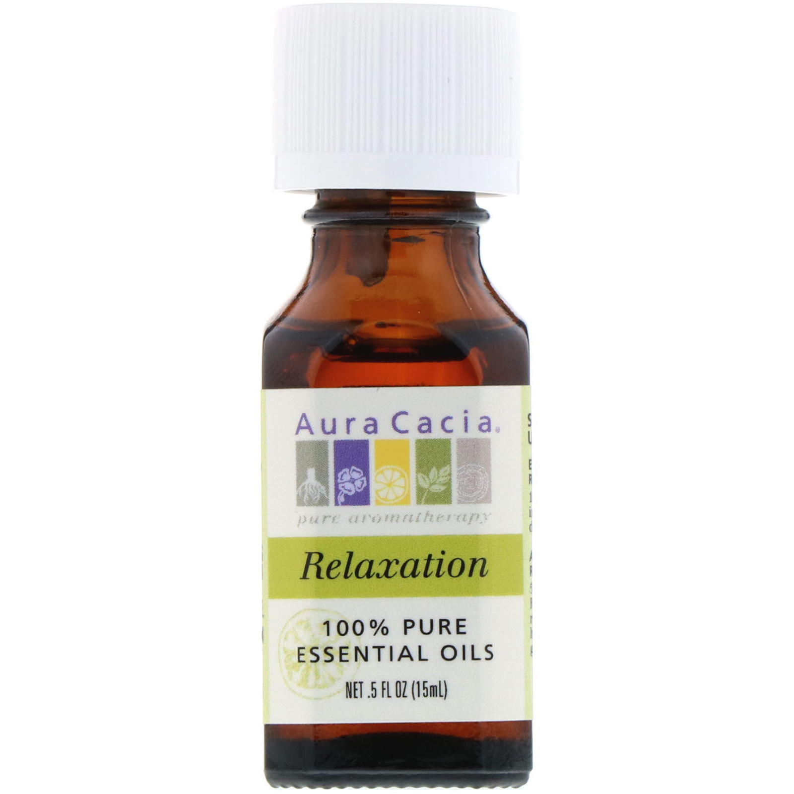 Aura Cacia, 100% Pure Essential Oils, Relaxation, .5 Fl Oz (15 Ml) - IHerb