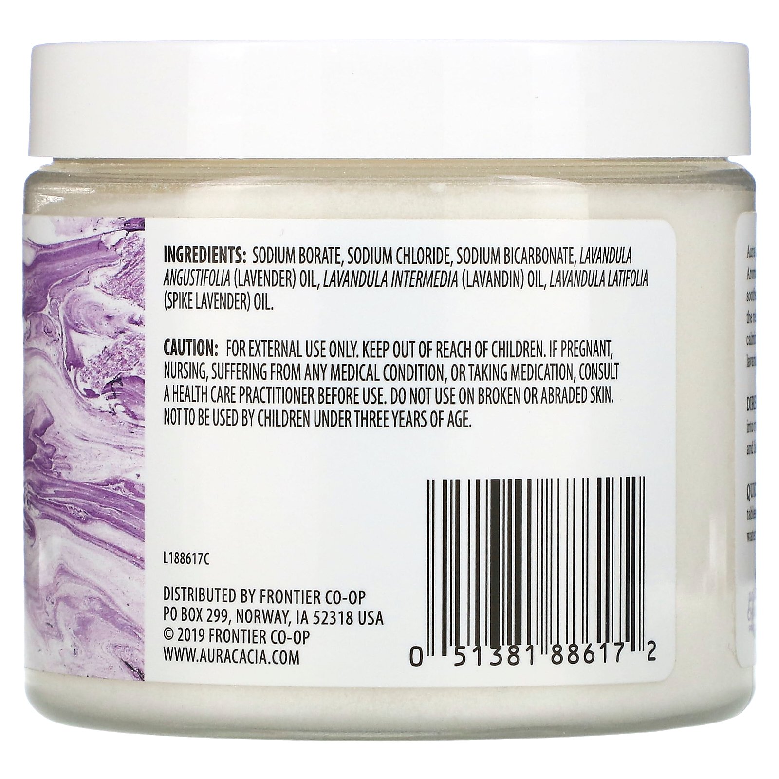 Aura Cacia Aromatherapy Mineral Bath Relaxing Lavender 16 Oz 454 G