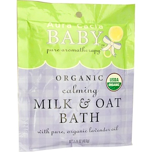 Отзывы о Аура Кация, Baby, Organic Calming Milk & Oat Bath, 1.75 oz (49.6 g)