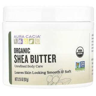 Aura Cacia, Manteca de karité orgánica, 92 g (3,25 oz)