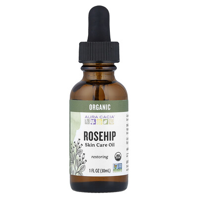 Product Image for Aura Cacia, Skin Care Oil, Organic Rosehip, 1 fl oz (30 ml)