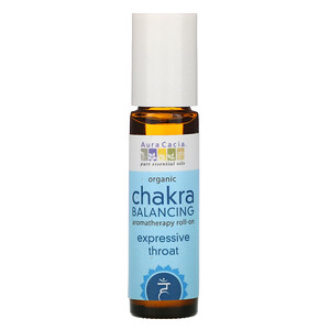 Аура Кация, Organic Chakra Balancing Aromatherapy Roll-On, Expressive Throat, 0.31 fl oz (9.2 ml) отзывы