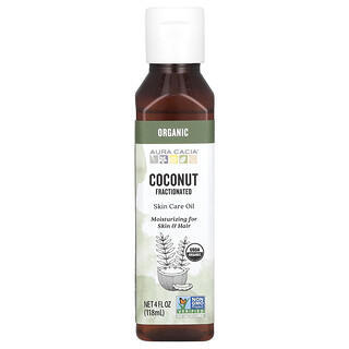 Aura Cacia, Organiczny olejek do pielęgnacji skóry, kokosowy, frakcjonowany, 118 ml