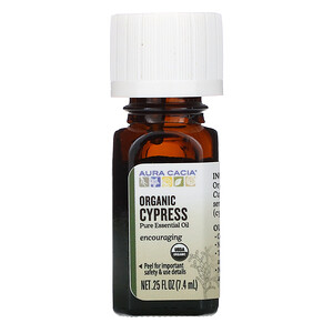 Аура Кация, Pure Essential Oil, Organic Cypress, .25 fl oz (7.4 ml) отзывы