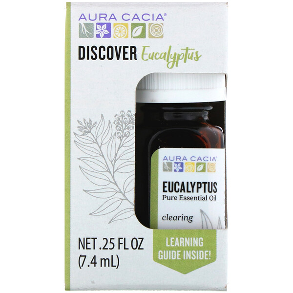 Discover Eucalyptus, Pure Essential Oil, 0.25 fl oz (7.4 ml)