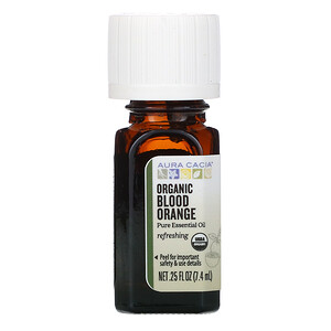 Отзывы о Аура Кация, Pure Essential Oil, Organic Blood Orange, .25 fl oz (7.4 ml)