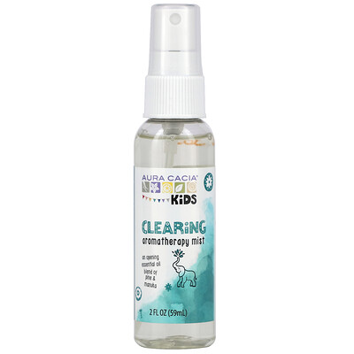 Купить Aura Cacia Kids, Clearing Aromatherapy Mist, 2 fl oz (59 ml)
