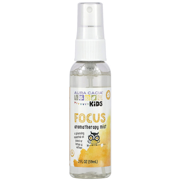 Aura Cacia, Kids, Focus Aromatherapy Mist, 2 fl oz (59 ml)