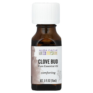 Aura Cacia, Aceite esencial puro, Capullo de clavo, 15 ml (0,5 oz. Líq.)