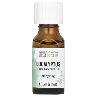 Aura Cacia, Ulei esențial pur, eucalipt, 0,5 fl oz (15 ml)