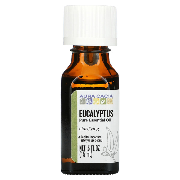 Pure Essential Oil, Eucalyptus, 0.5 fl oz (15 ml)