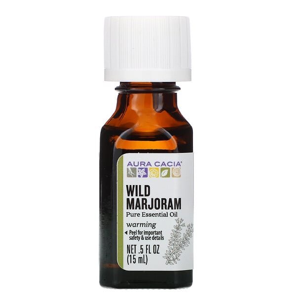 Aura Cacia‏, שמן אתרי טהור, מיורן פראי, 15 מ"ל (0.5 אונקיות נוזל)