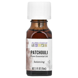 Aura Cacia, Pure Essential Oil, Patchouli, 0.5 fl oz (15 ml)