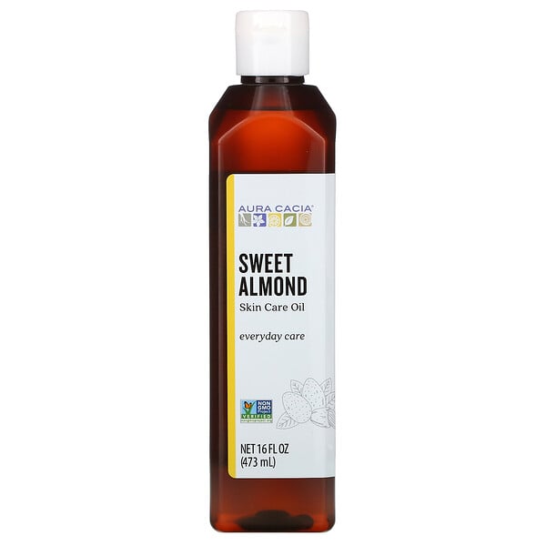 Aura Cacia, Skin Care Oil, Sweet Almond, 16 fl oz (473 ml)