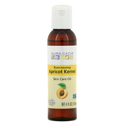 Aura Cacia Skin Care Oil, Rejuvenating Apricot Kernel, 4 fl oz (118 ml)