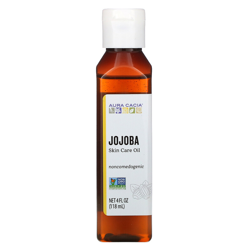 Aura Cacia, Skin Care Oil, Jojoba, 4 Fl Oz (118 Ml) - IHerb