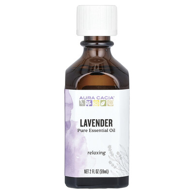 Aura Cacia, Aceite esencial puro, Lavanda, 59 ml (2 oz. Líq.)