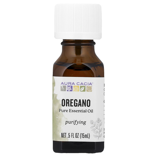 Aura Cacia, Pure Essential Oil, Oregano, 0.5 fl oz (15 ml)