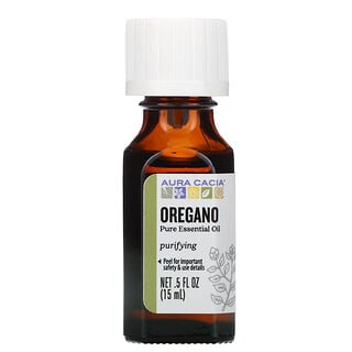 Aura Cacia, Aceite esencial puro, Orégano, 15 ml (0,5 oz. líq.)