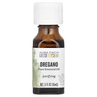 Aura Cacia, Aceite esencial puro, Orégano, 15 ml (0,5 oz. líq.)