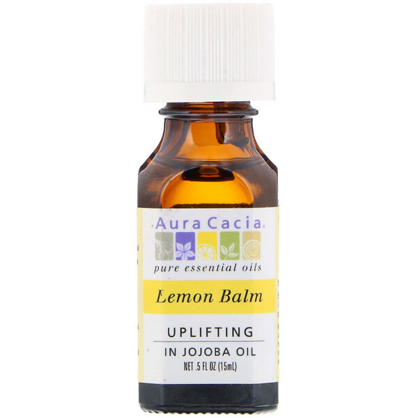 Aura Cacia‏, Lemon Balm, Uplifting, .5 fl oz (15 ml)