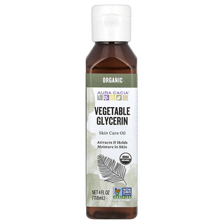 Aura Cacia, Orgánica, Cuidado de la Piel, Glicerina Vegetal, 4 fl oz (118 ml)