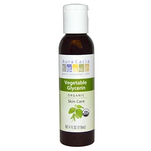 Aura Cacia, Vegetable Glycerin, Organic, Skin Care, 4 fl oz (118 ml)