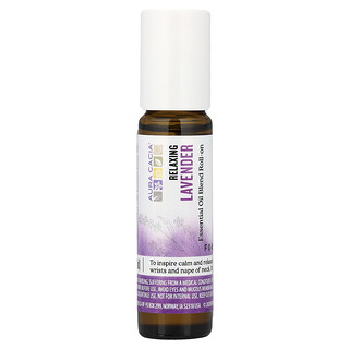 Aura Cacia, Blanding av essensielle oljer, roll-on, lavendel, 9,2 ml