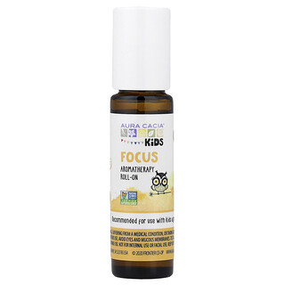 Aura Cacia, Barn, Aromaterapi Roll-On, Focus, 0,31 fl oz (9,2 ml)