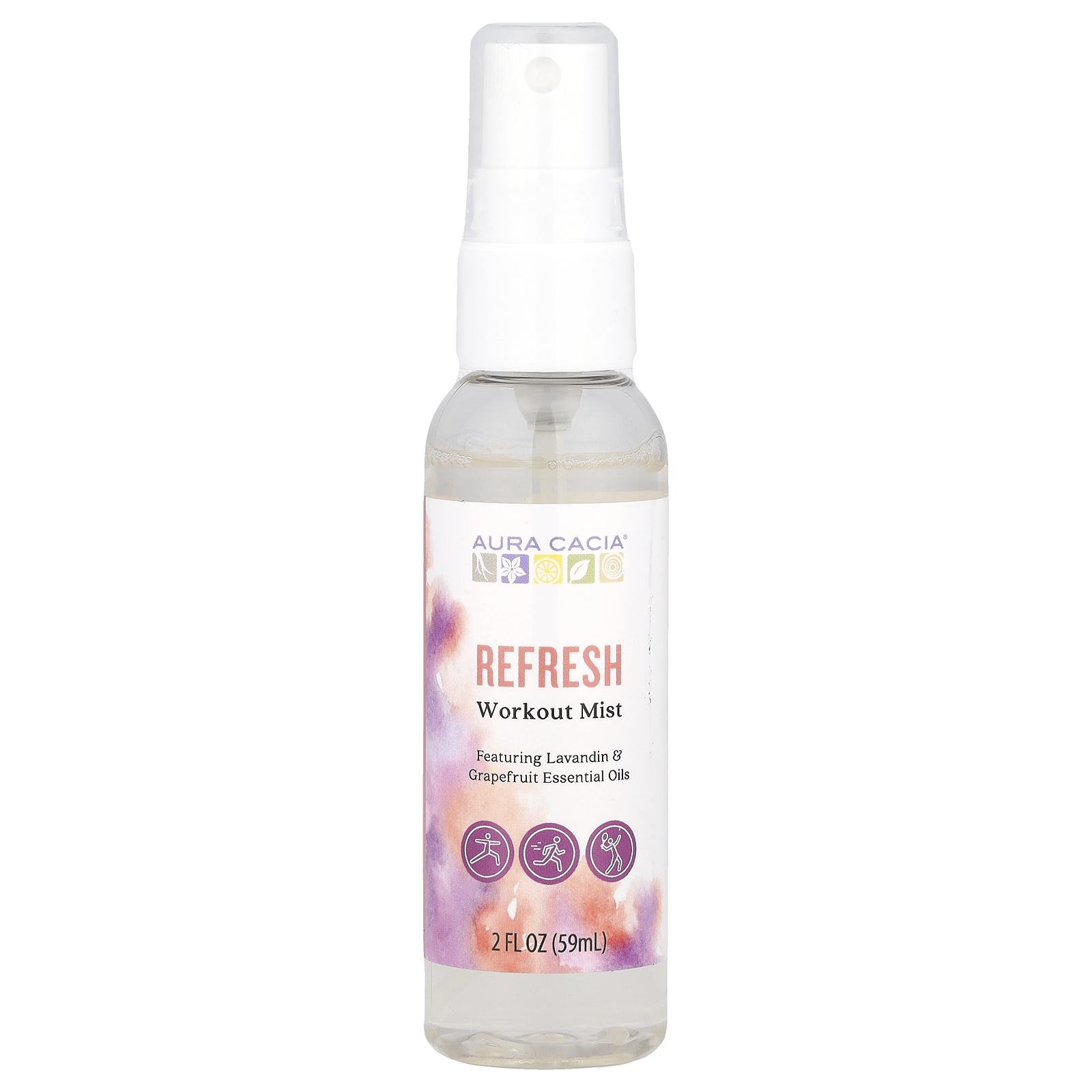 Aura Cacia (아우라 카시아), 워크아웃 미스트, 리프레시, 59ml(2fl oz) (판매가 중단된 상품)