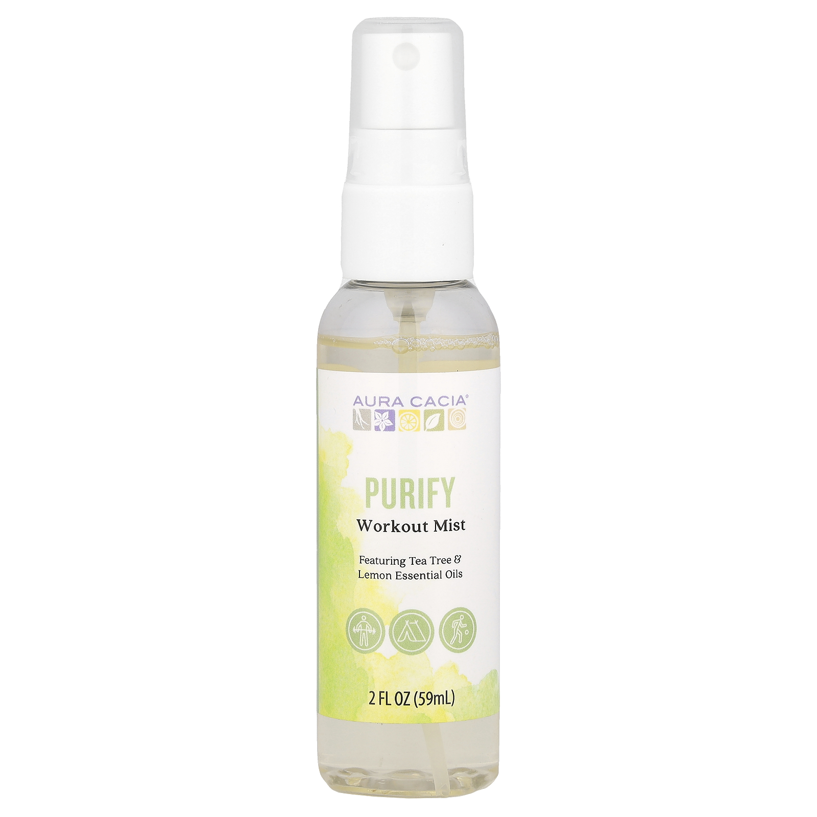 Aura Cacia (아우라 카시아), 운동 미스트, 퓨리파이, 59ml (2 fl oz) (판매가 중단된 상품)