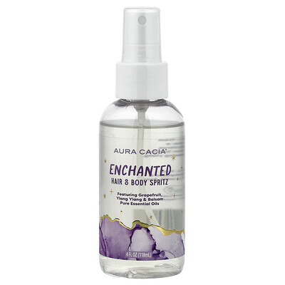 Aura Cacia, Spray para el cabello y el cuerpo, Enchanted, 118 ml (4 oz. líq.)