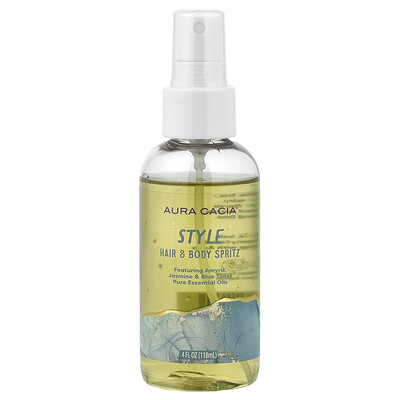 Aura Cacia, Spray para el cabello y el cuerpo, Estilo, 118 ml (4 oz. líq.)