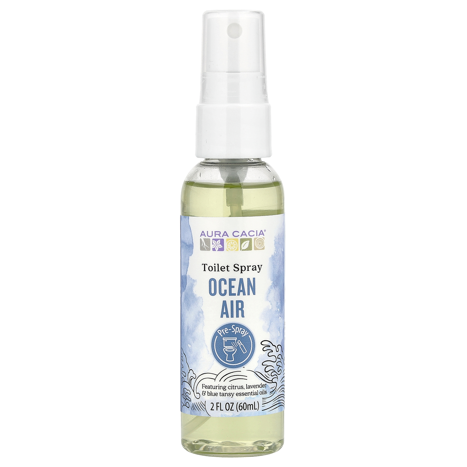 Aura Cacia (아우라 카시아), 토일렛 스프레이, Ocean Air, 60ml(2fl oz)