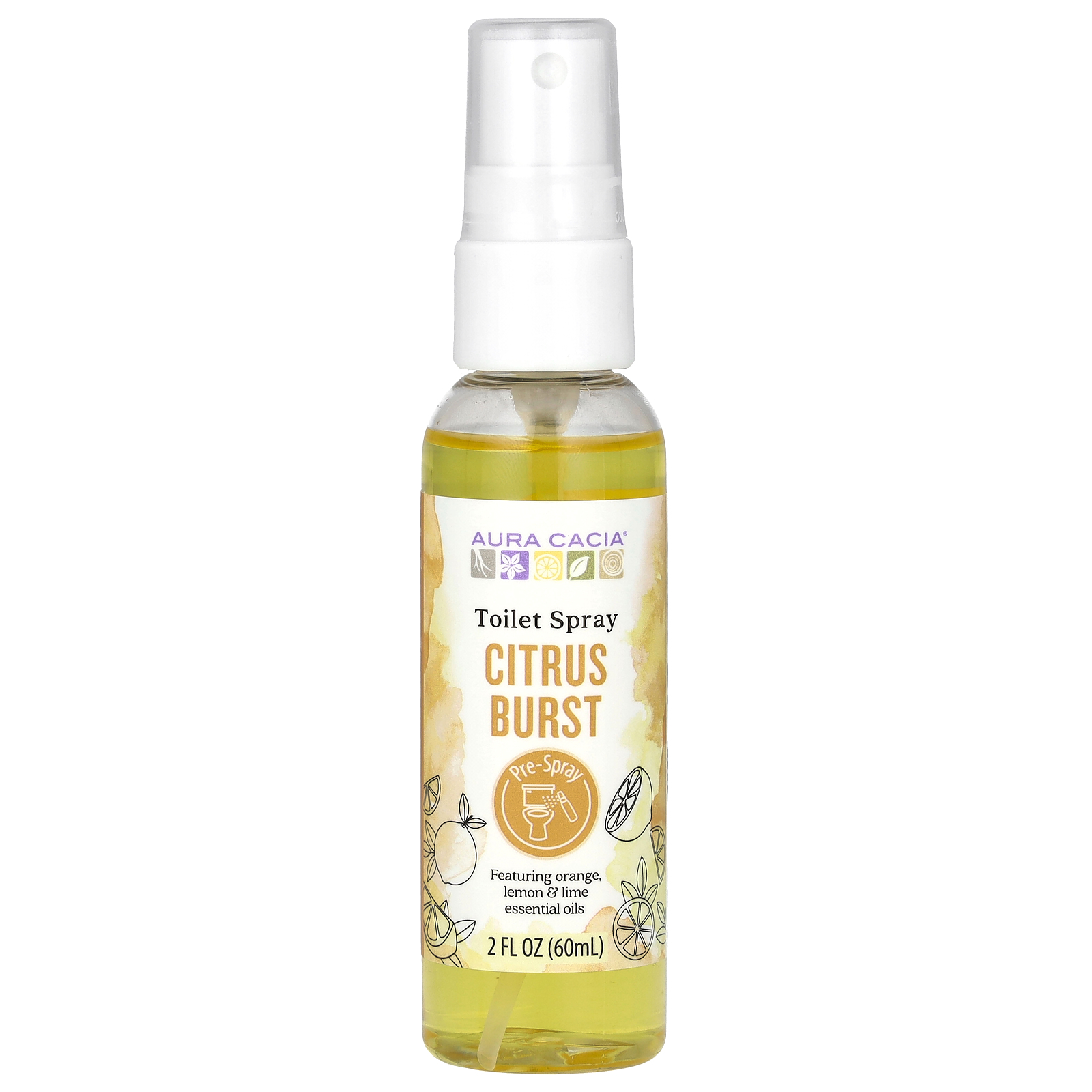 Aura Cacia (아우라 카시아), 토일러스 스프레이, 시트러스 버스트, 60ml(2fl oz)