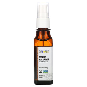 Отзывы о Аура Кация, Skin Care Oil,  Organic Macadamia, 1 fl oz (30 ml)
