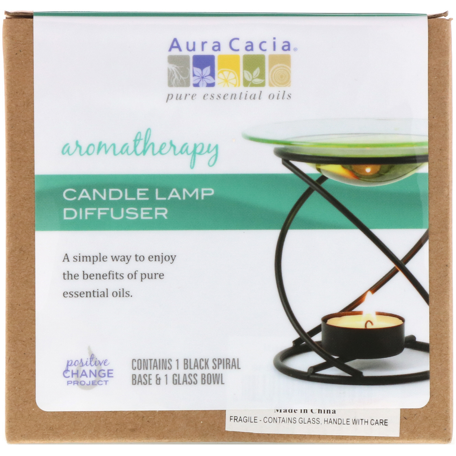 Aura Cacia, Aromatherapy Candle Lamp Diffuser, 2 Piece iHerb