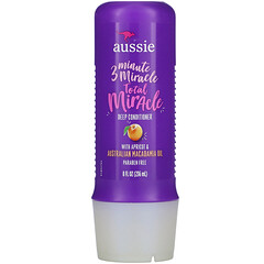 Aussie, 3 分鐘奇跡，深層滋養護髮素，含杏仁和澳大利亞澳洲堅果油，8 盎司（236 毫升）