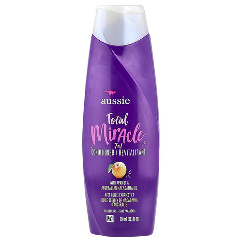 Aussie Total Miracle, 7 n 1 Conditioner with Apricot & Australian Macadamia Oil, 12.1 fl oz (360 ml)