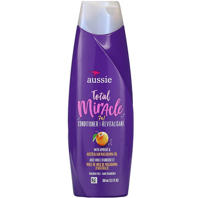 Aussie Total Miracle 7N1 Conditioner, with Apricot & Australian Macadamia Oil, 12.1 fl oz (360 ml)