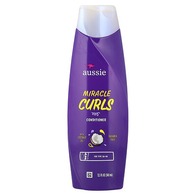 Aussie, Miracle Curls, Acondicionador con aceite de coco, 360 ml (12,1 oz. líq.)