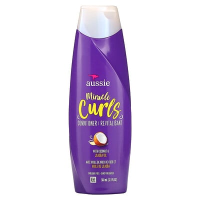 Aussie Miracle Curls Conditioner Coconut & Jojoba Oil 12.1 fl oz (360 ml)