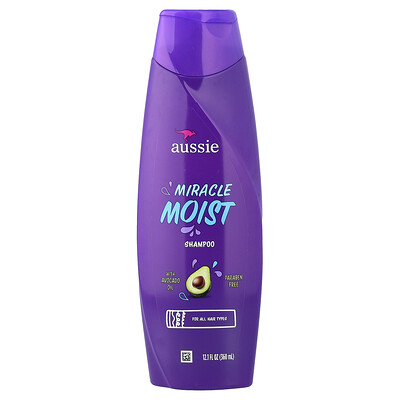Aussie, Miracle Moist, Champú con aceite de aguacate, 360 ml (12,1 oz. líq.)