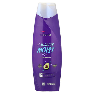 Aussie, Miracle Moist, Acondicionador con aguacate, 360 ml (12,1 oz. líq.)