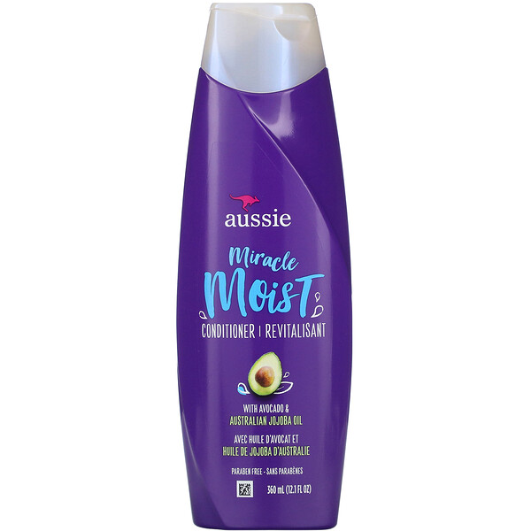 Aussie‏, Miracle Moist, Conditioner, Avocado & Australian Jojoba Oil, 12.1 fl oz (360 ml)