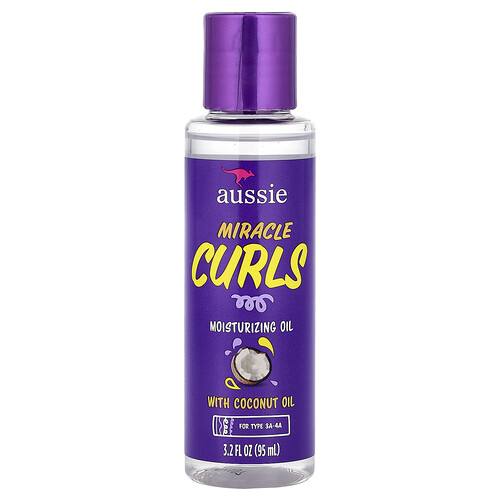 Aussie, Miracle Curls, Moisturizing Oil with Coconut Oil, 3.2 fl oz (95 ml)