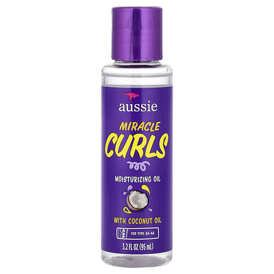 Product Image for Aussie, Miracle Curls, Moisturizing Oil with Coconut Oil, 3.2 fl oz (95 ml)