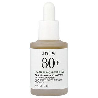 Anua, 鱼腥草 80 保湿舒缓安瓶，1.01 液量盎司（30 毫升）