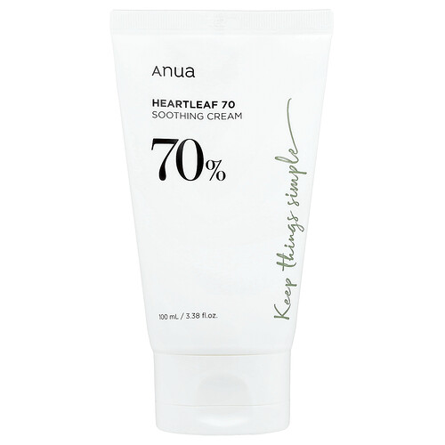 Anua, Heartleaf 70% Beruhigende Creme, 100 ml (3,38 fl. oz.)